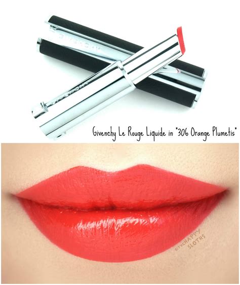 givenchy 306 orange plumetis|Givenchy Le Rouge • Lipstick Review & Swatches .